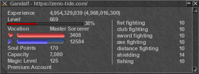 Signature for player Gandalf