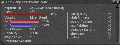 Signature for player Leto