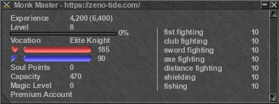 Signature for player Monk Master