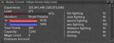 Signature for player Rober Cored